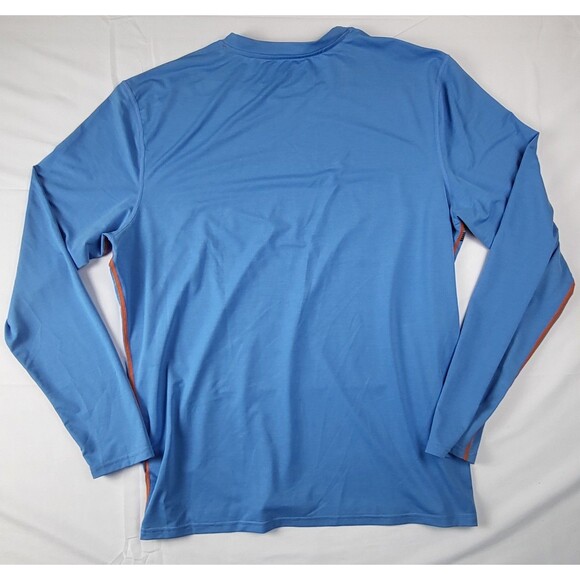 Gerry Shirt Mens Extra Large Performance Long Sleeve Crew Neck Blue Fishing Logo - Picture 4 of 6